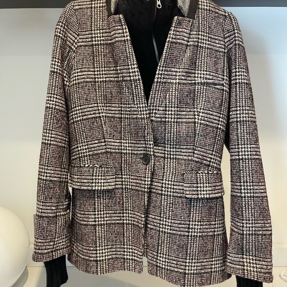 $378 Veronica Beard Black Upstate Cable Knit Wool Dickey & cuffs set Rare - Picture 5 of 8